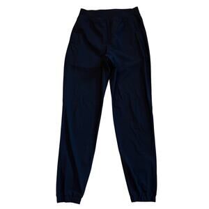 Lululemon Adapted State High Rise Joggers Womens 4 Blue Full Length Zip Ankles